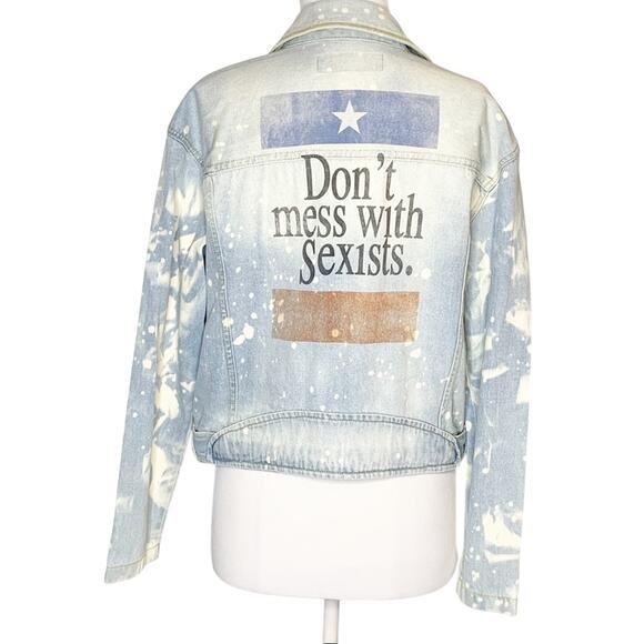 NWOT Laundry room Billie Jean jacket feminist - Picture 1 of 7